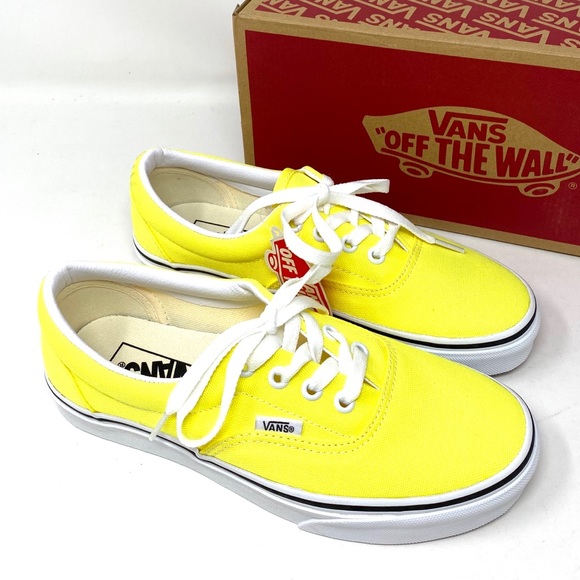 🌸 Sale 🌸 VANS Era Neon Lemon Yellow Canvas Women’s Size 7 Sneakers VN0A4U39WT7 - Picture 3 of 9